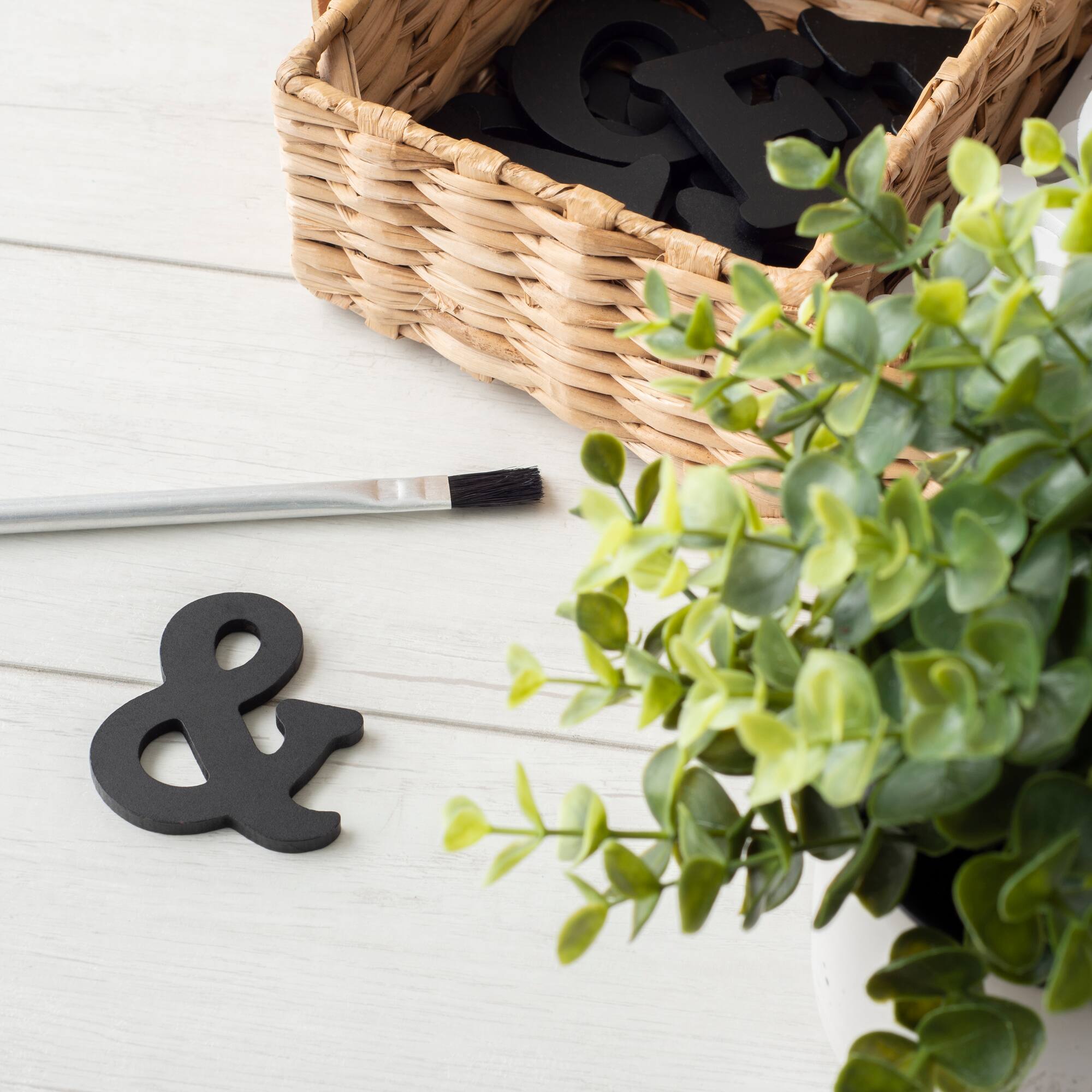 2.5" Black MDF Whimsy Letter by Make Market